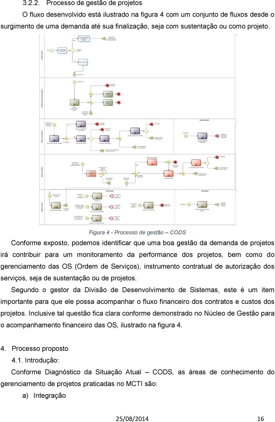 Figura 4 - Processo de gestão CODS Conforme exposto, podemos identificar que uma boa gestão da demanda de projetos irá contribuir para um monitoramento da performance dos projetos, bem como do