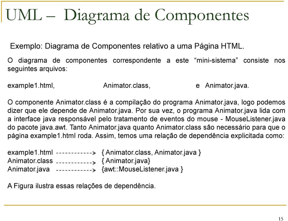 java lida com a interface java responsável pelo tratamento de eventos do mouse - MouseListener.java do pacote java.awt. Tanto Animator.java quanto Animator.