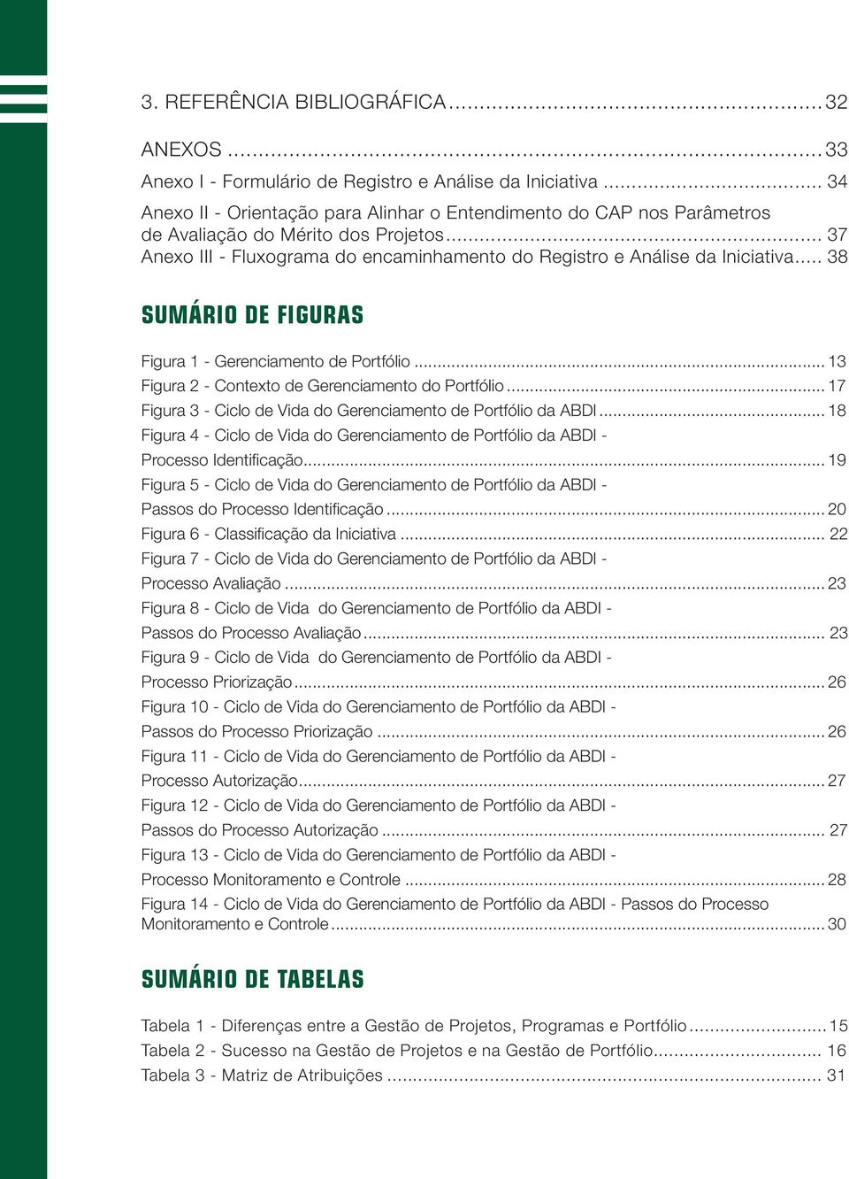 .. 38 SUMÁRIO DE FIGURAS Figura 1 - Gerenciamento de Portfólio... 13 Figura 2 - Contexto de Gerenciamento do Portfólio... 17 Figura 3 - Ciclo de Vida do Gerenciamento de Portfólio da ABDI.