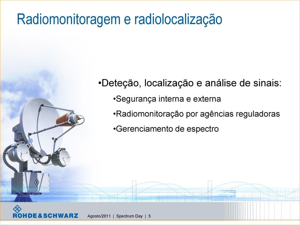 e externa Radiomonitoração por agências