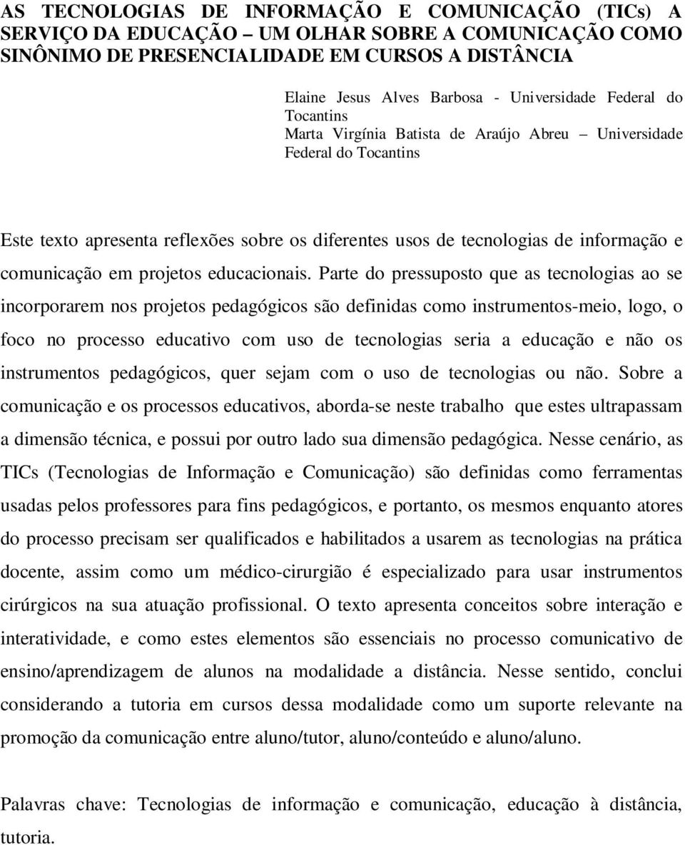 projetos educacionais.