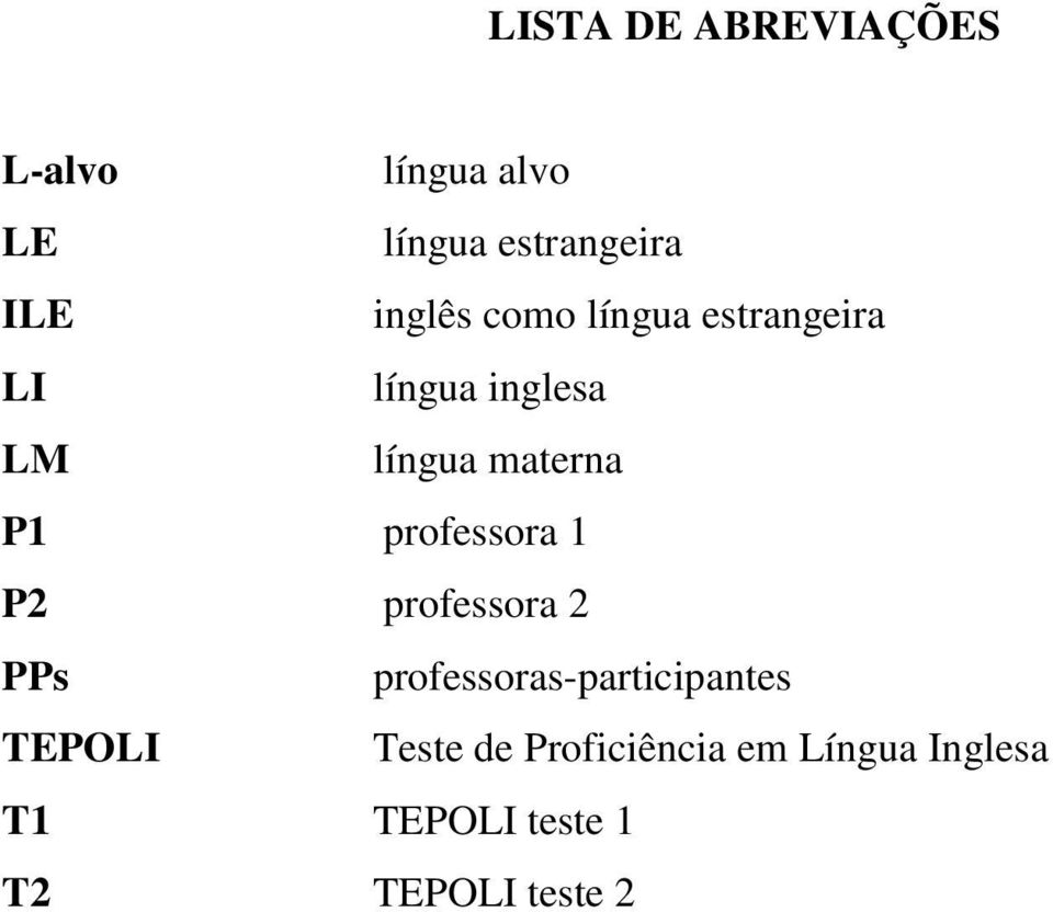 professora 1 P2 professora 2 PPs professoras-participantes TEPOLI