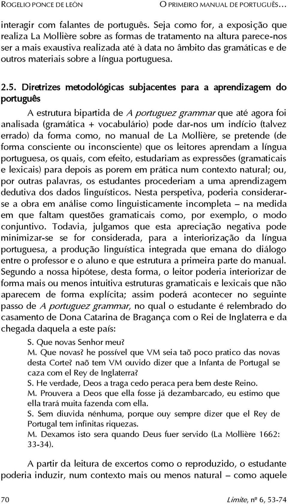 língua portuguesa. 2.5.