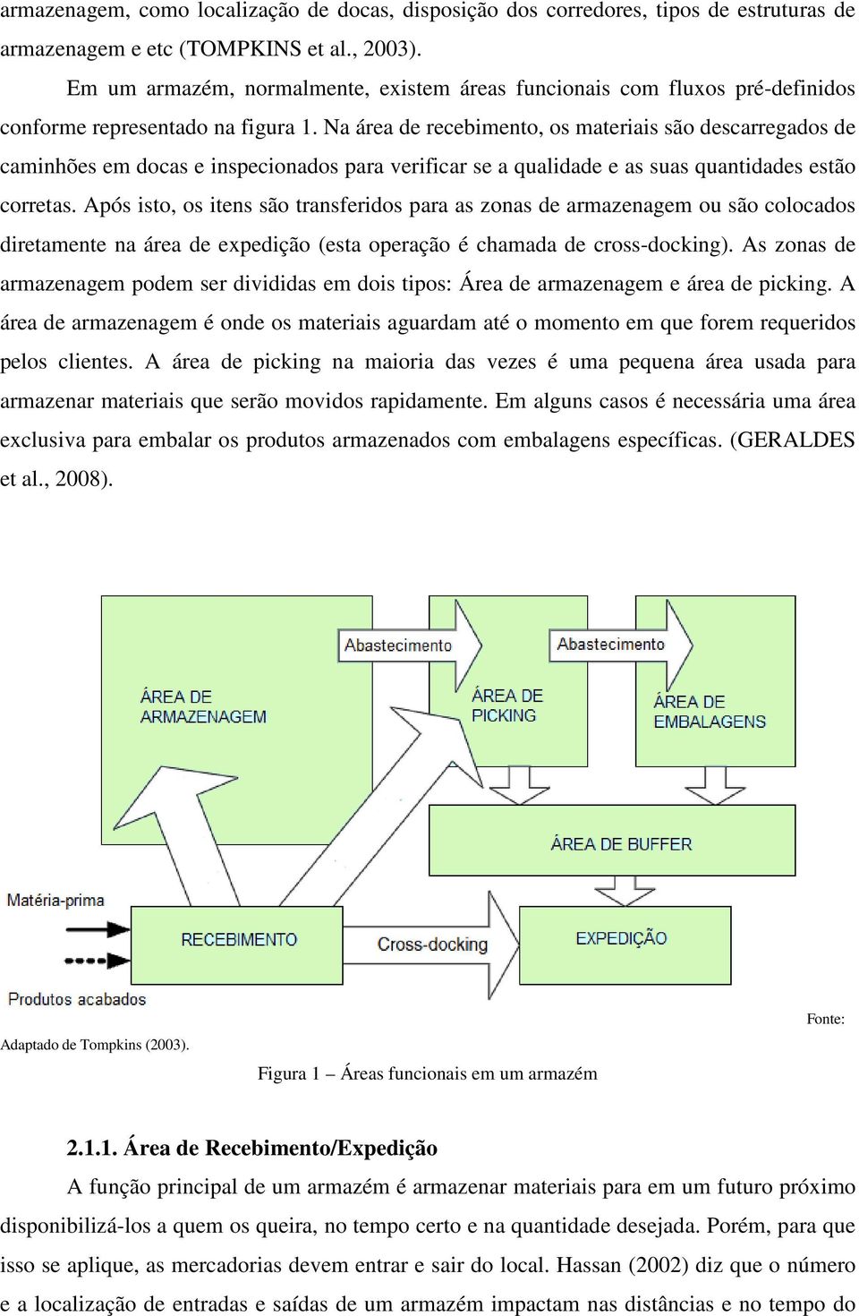 Na área de recebimento, os materiais são descarregados de caminhões em docas e inspecionados para verificar se a qualidade e as suas quantidades estão corretas.