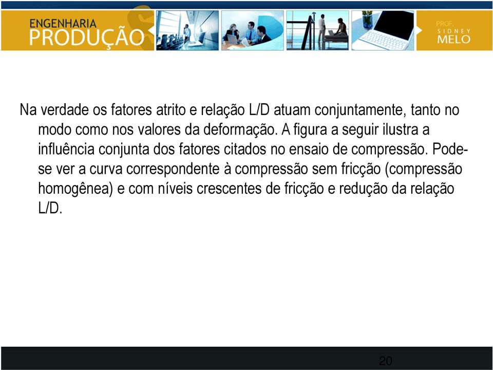 A figura a seguir ilustra a influência conjunta dos fatores citados no ensaio de