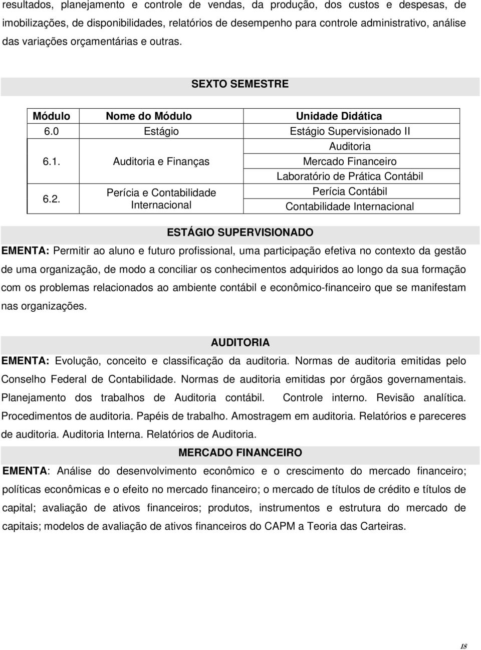 Auditoria e Finanças Auditoria Mercado Financeiro Laboratório de Prática Contábil 6.2.