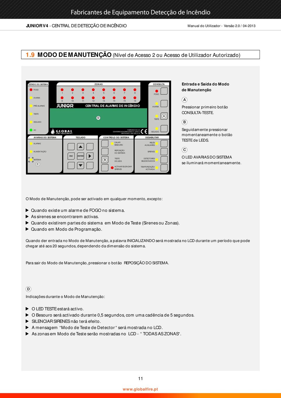 ONSULT-. S DO SISTEM TELDO ONTROLO DO SISTEM DESILITR LRME LIMENTÇÃO SISTEM FRIDO N U. E.