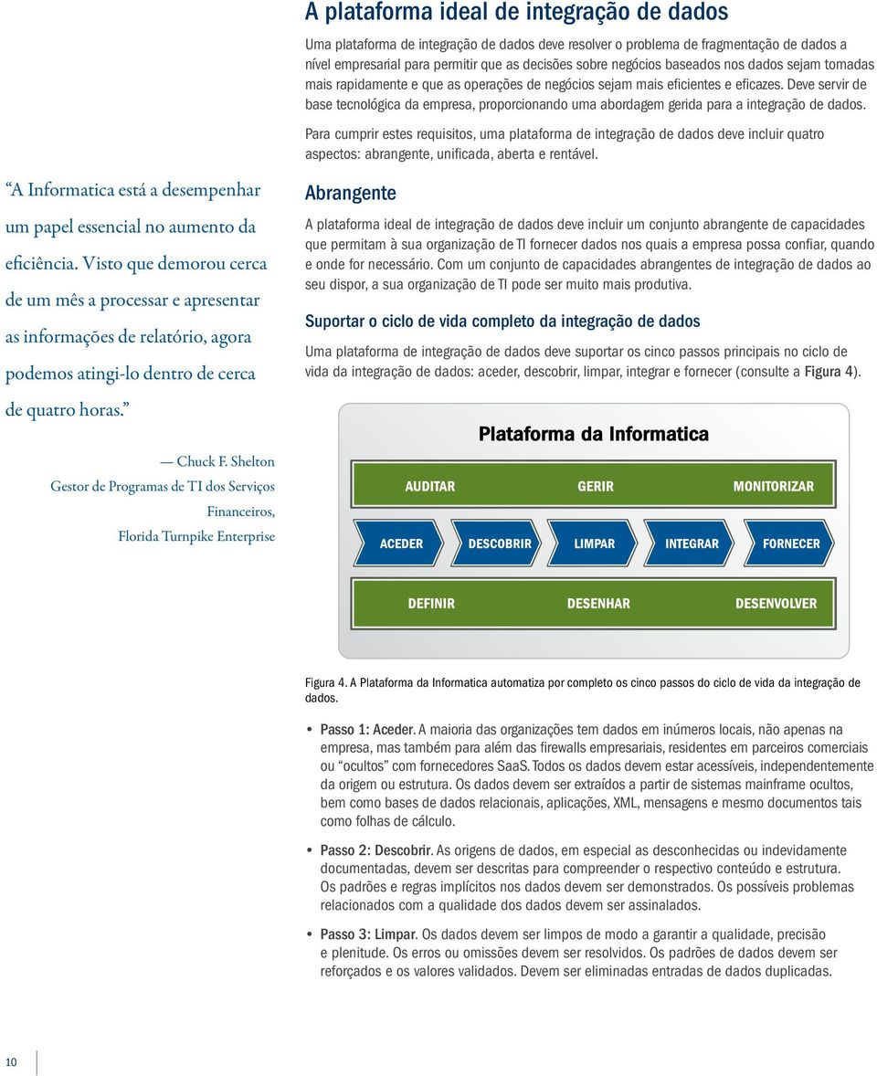 Deve servir de base tecnológica da empresa, proporcionando uma abordagem gerida para a integração de dados.