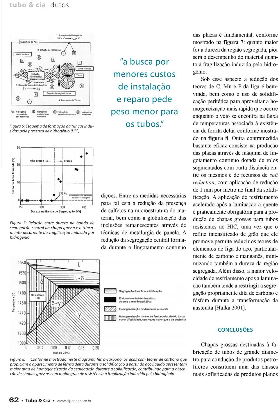 Entre as medidas necessárias para tal está a redução da presença de sulfetos na microestrutura do material, bem como a globulização das inclusões remanescentes através de técnicas de metalurgia de