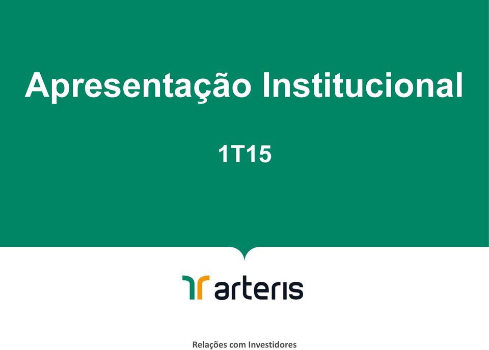 1T15 Relações