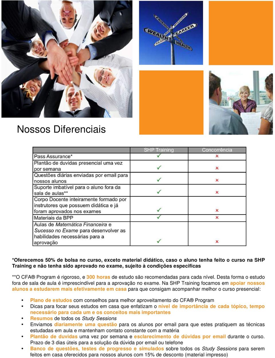 Na SHP Training focamos em apoiar nossos alunos a estudarem mais efetivamente em casa para que consigam acompanhar melhor o curso presencial: Plano de estudos com conselhos para melhor aproveitamento