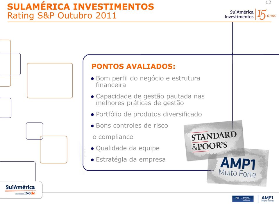 pautada nas melhores práticas de gestão Portfólio de produtos