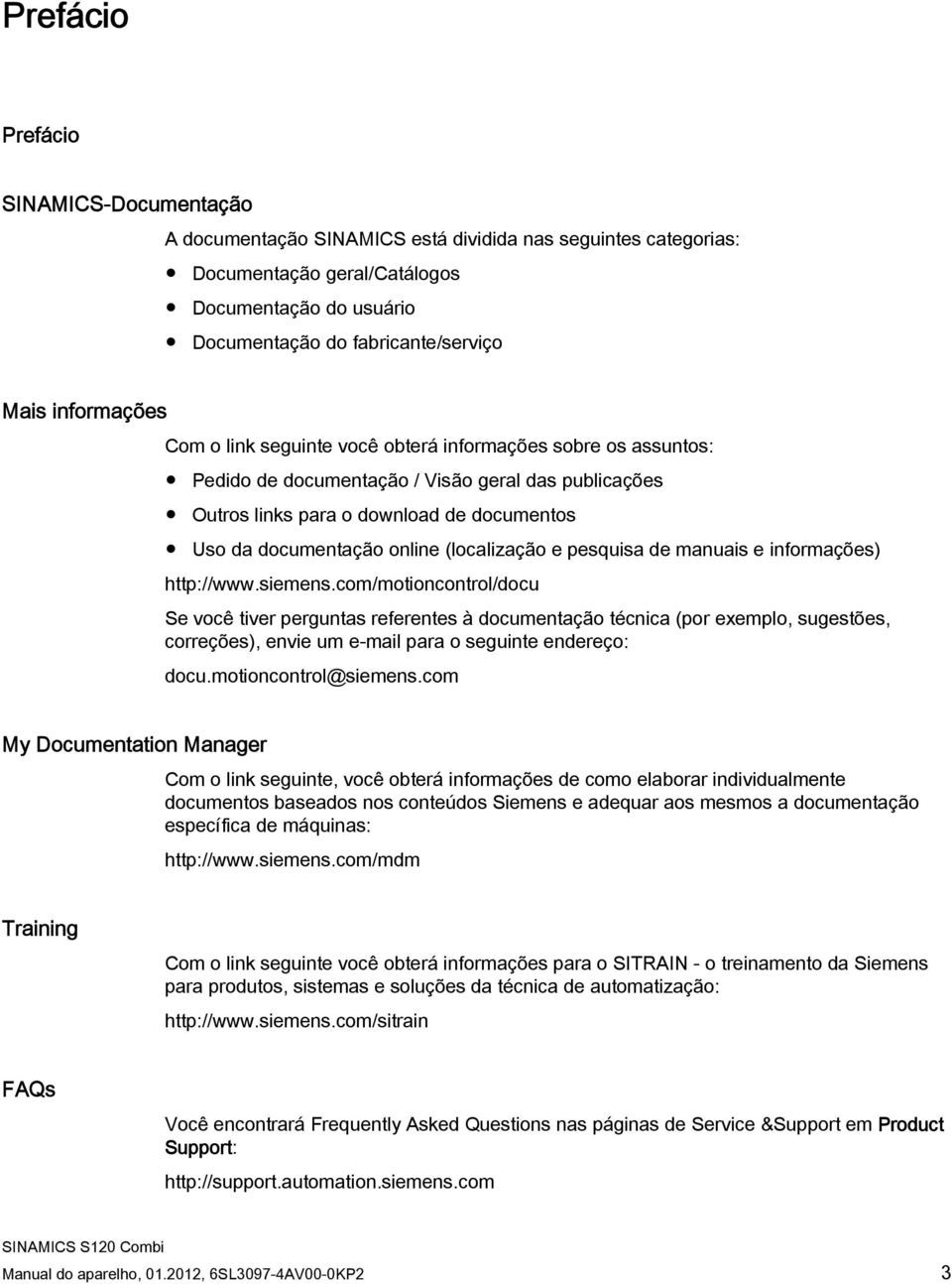 (localização e pesquisa de manuais e informações) http://www.siemens.