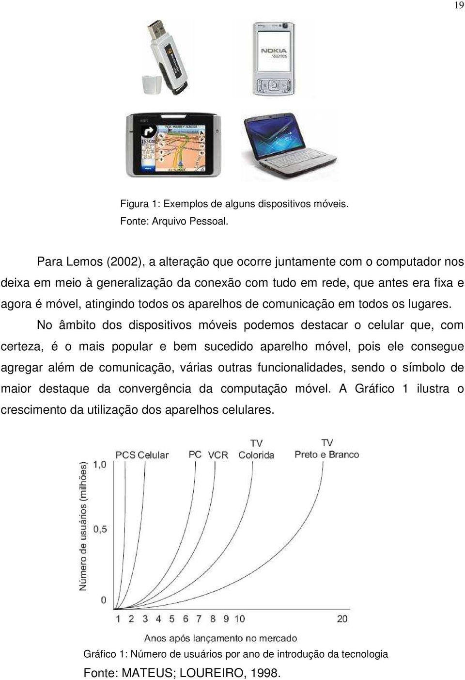 aparelhos de comunicação em todos os lugares.