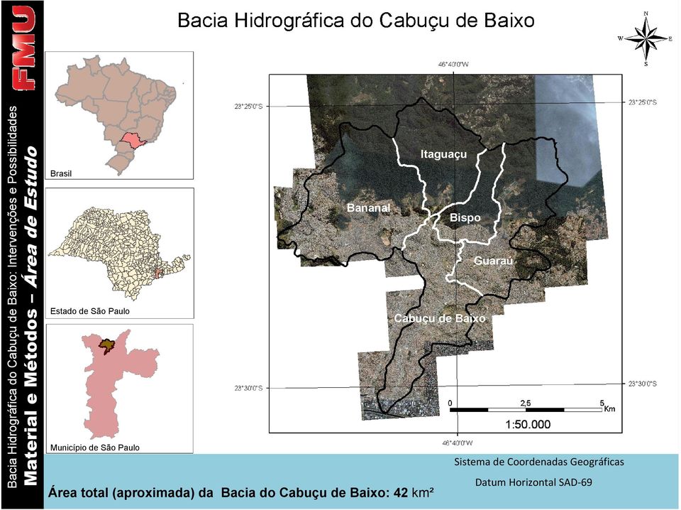 de Baixo Sistema de Coordenadas Geográficas Datum Horizontal