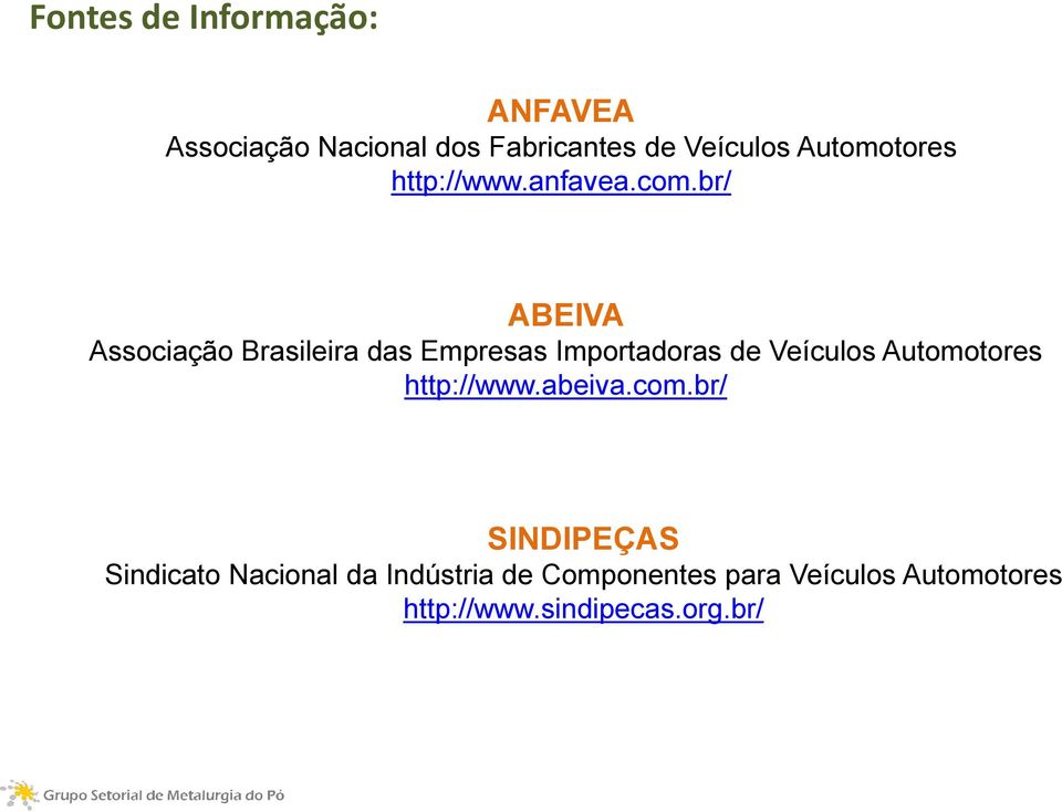br/ ABEIVA Associação Brasileira das Empresas Importadoras de Veículos Automotores
