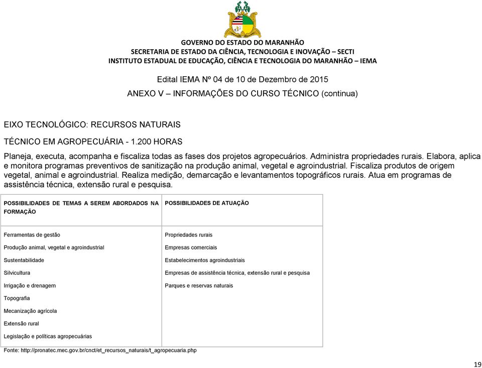 Elabora, aplica e monitora programas preventivos de sanitização na produção animal, vegetal e agroindustrial. Fiscaliza produtos de origem vegetal, animal e agroindustrial.