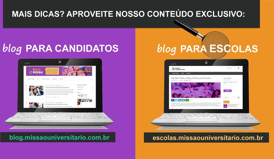 blog PARA CANDIDATOS blog PARA ESCOLAS