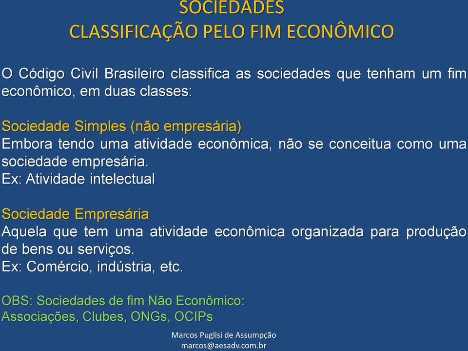 sociedade empresária.