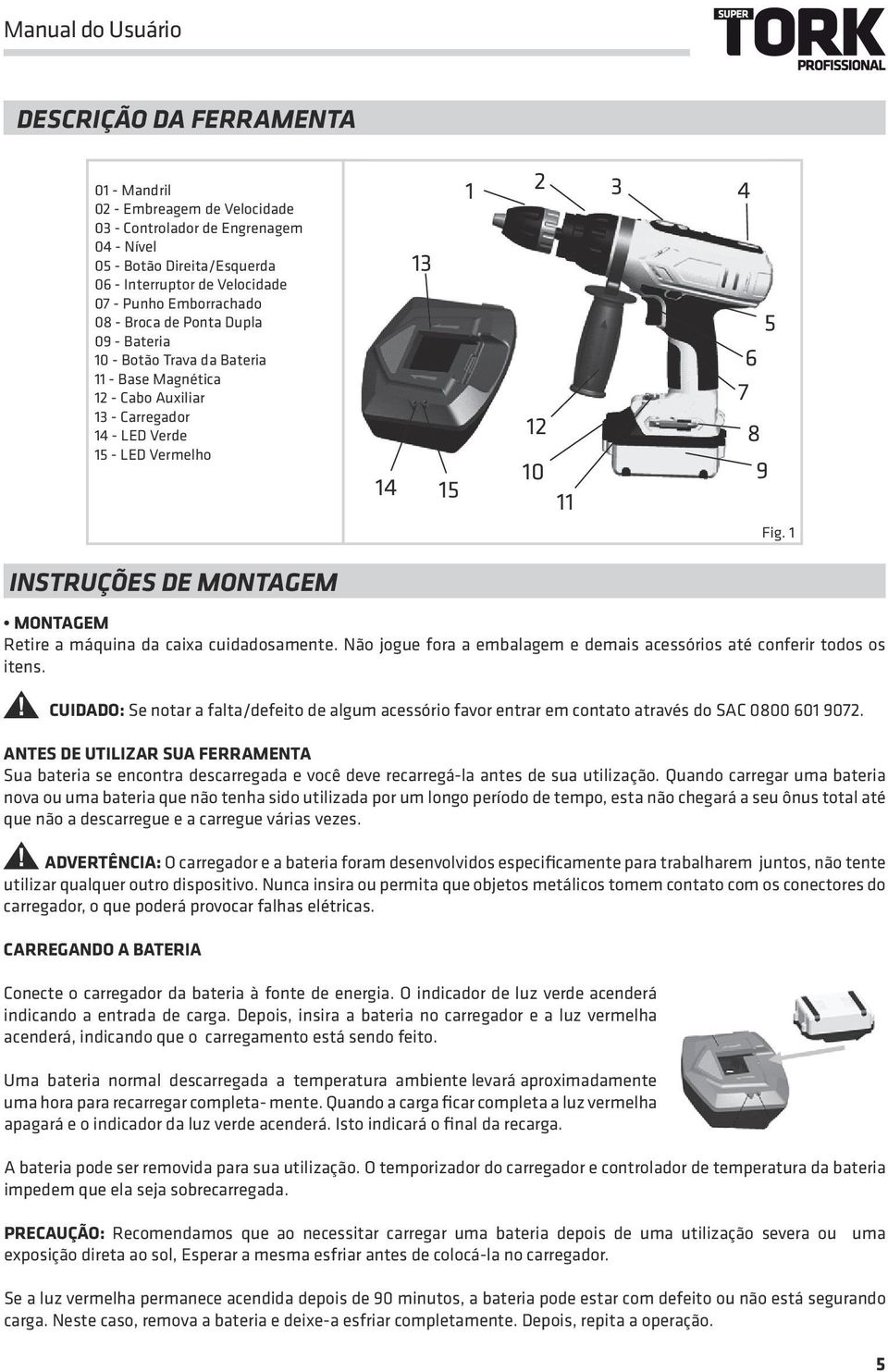 1 INSTRUÇÕES DE MONTAGEM MONTAGEM Retire a máquina da caixa cuidadosamente. Não jogue fora a embalagem e demais acessórios até conferir todos os itens.