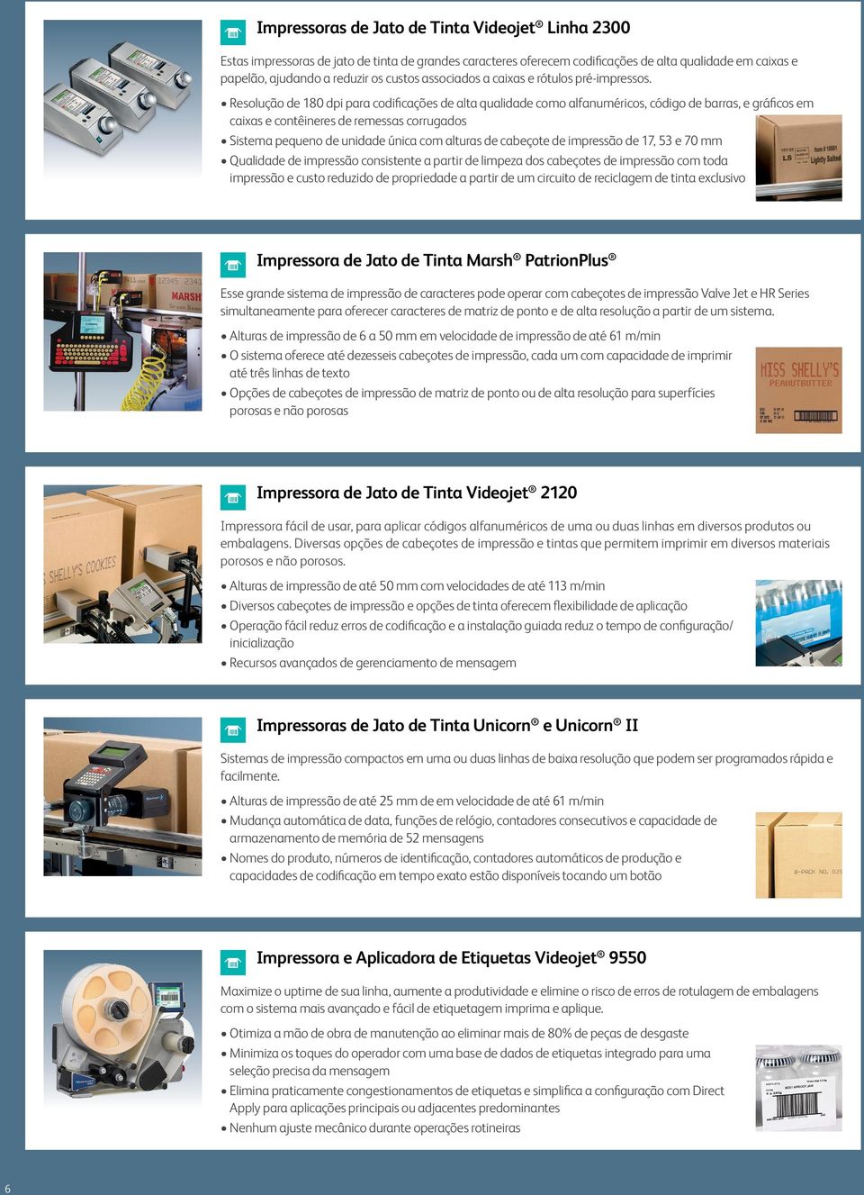 Resolução de 180 dpi para codificações de alta qualidade como alfanuméricos, código de barras, e gráficos em caixas e contêineres de remessas corrugados Sistema pequeno de unidade única com alturas