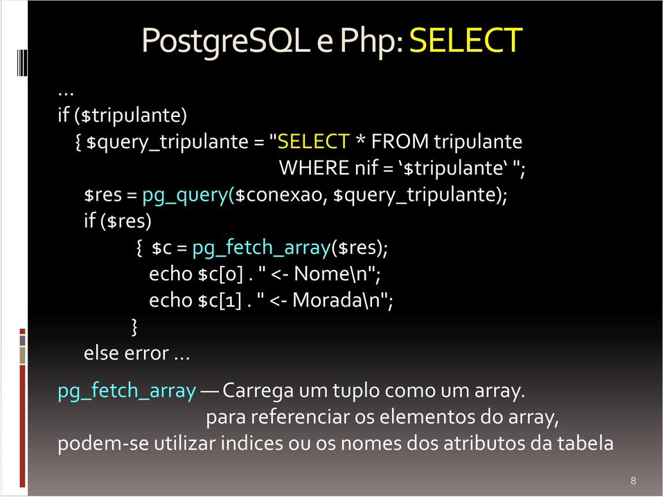 echo$c[0]."<-nome\n"; echo$c[1].