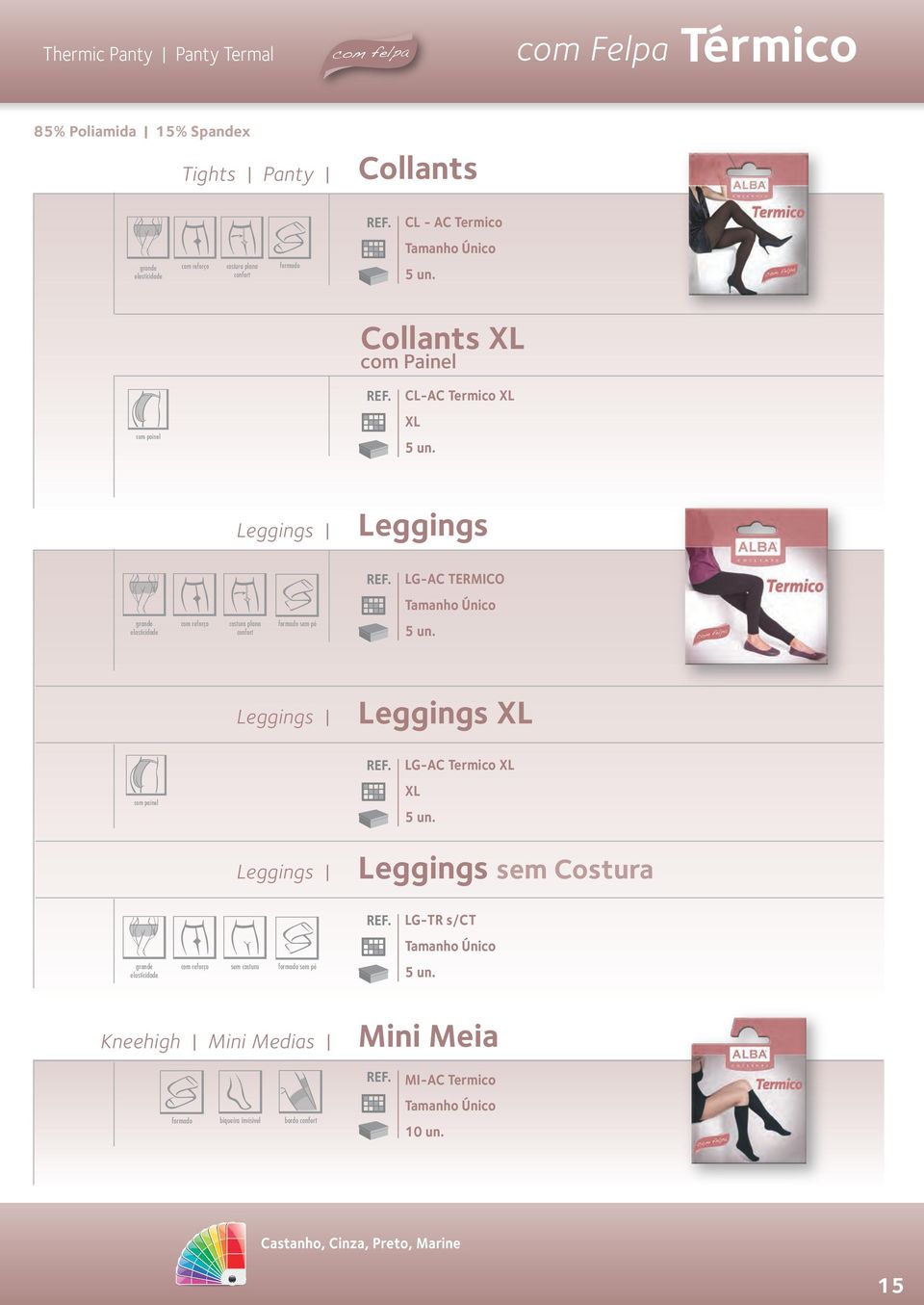 reforço costura plana confort sem pé Leggings Leggings com painel LG-AC Termico Leggings Leggings sem Costura LG-TR s/ct