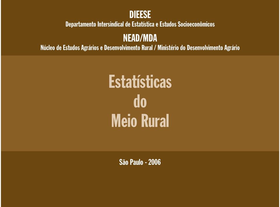 Agrários e Desenvolvimento Rural / Ministério do