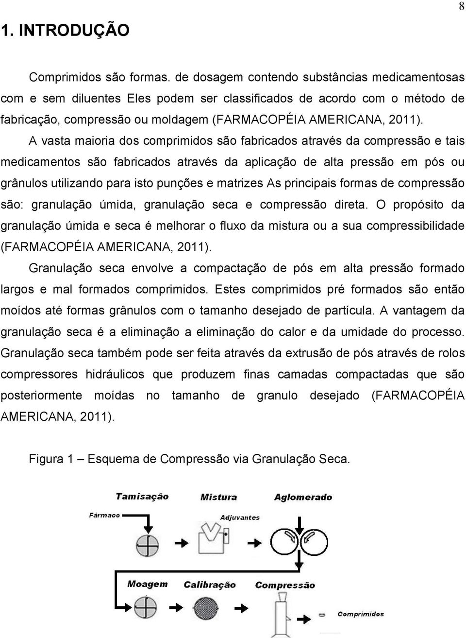 A vasta maioria dos comprimidos são fabricados através da compressão e tais medicamentos são fabricados através da aplicação de alta pressão em pós ou grânulos utilizando para isto punções e matrizes