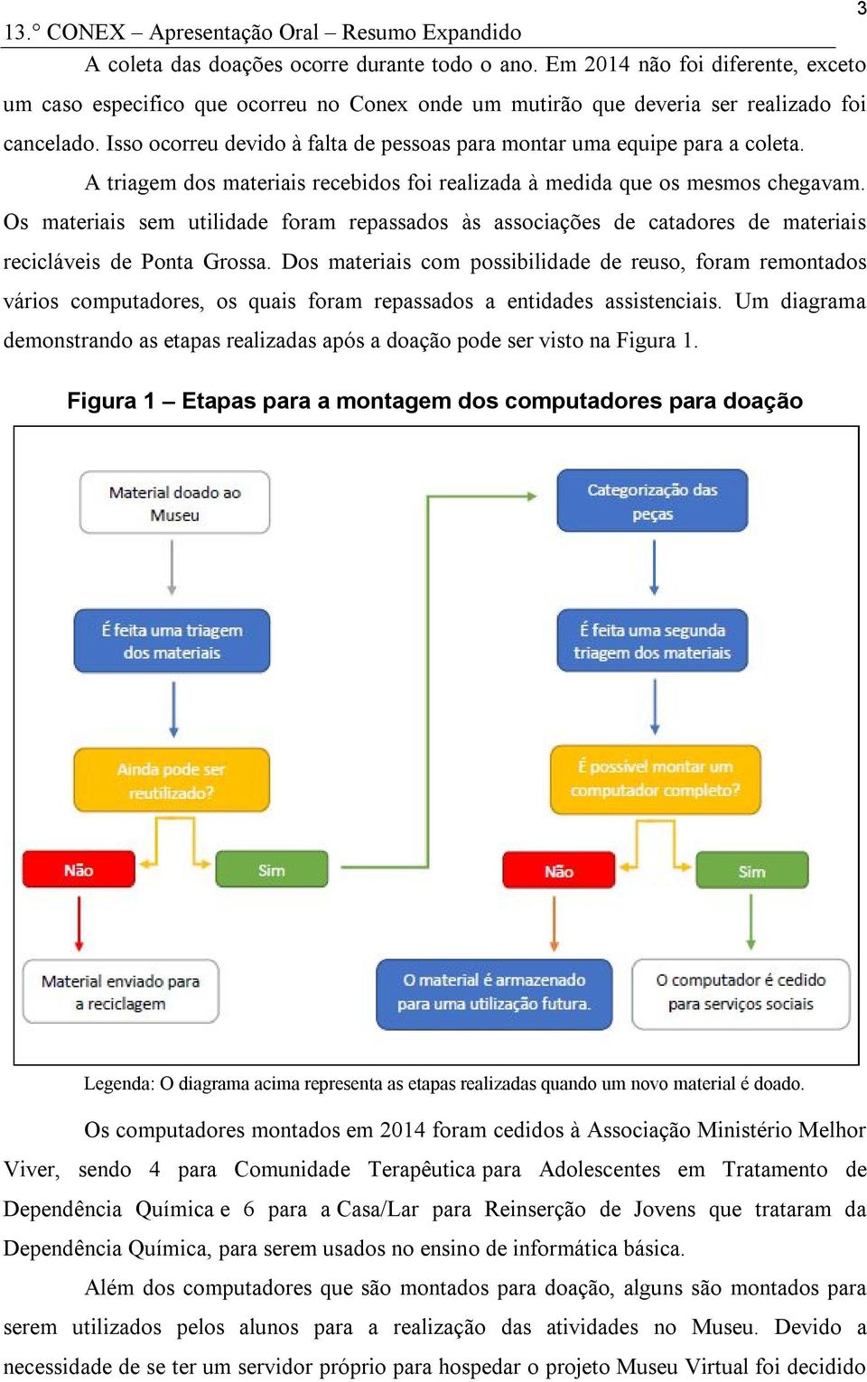 Os materiais sem utilidade foram repassados às associações de catadores de materiais recicláveis de Ponta Grossa.