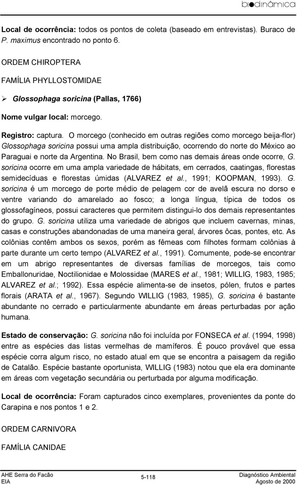 O morcego (conhecido em outras regiões como morcego beija-flor) Glossophaga soricina possui uma ampla distribuição, ocorrendo do norte do México ao Paraguai e norte da Argentina.