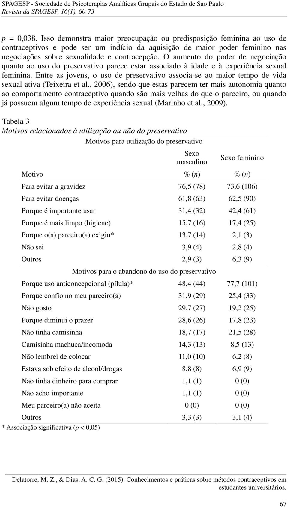 O aumento do poder de negociação quanto ao uso do preservativo parece estar associado à idade e à experiência sexual feminina.