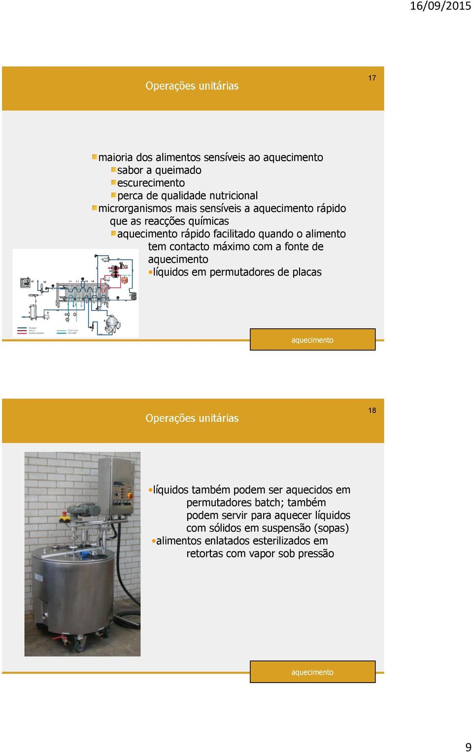 de aquecimento líquidos em permutadores de placas aquecimento 18 líquidos também podem ser aquecidos em permutadores batch; também podem