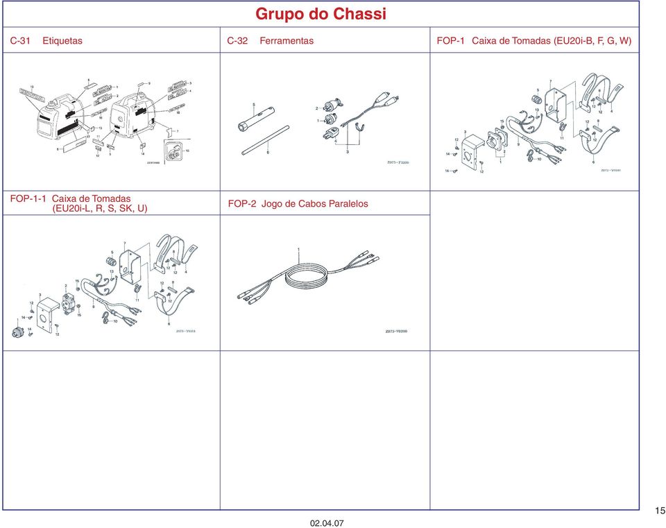 (EU20i-B, F, G, W) FOP-1-1 Caixa de