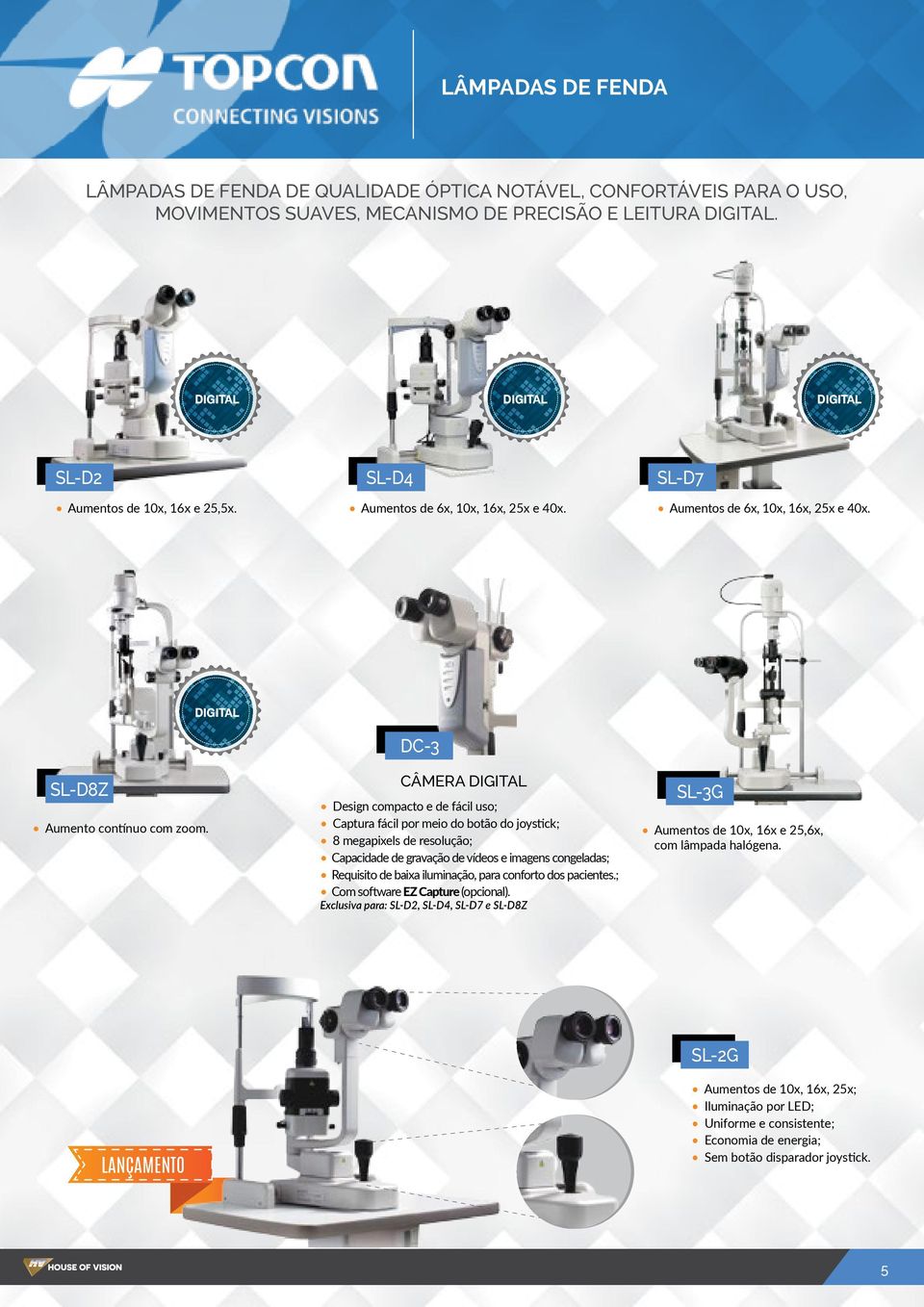 CÂMERA DIGITAL Design compacto e de fácil uso; Captura fácil por meio do botão do joystick; 8 megapixels de resolução; Capacidade de gravação de vídeos e imagens congeladas; Requisito de baixa