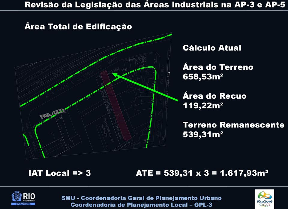 Recuo 119,22m² Terreno Remanescente