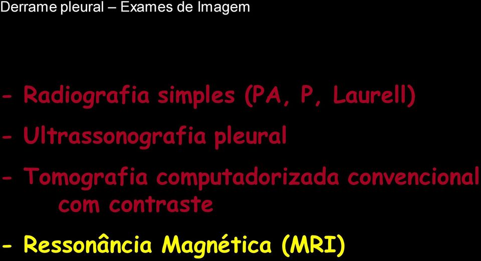 Ultrassonografia pleural - Tomografia