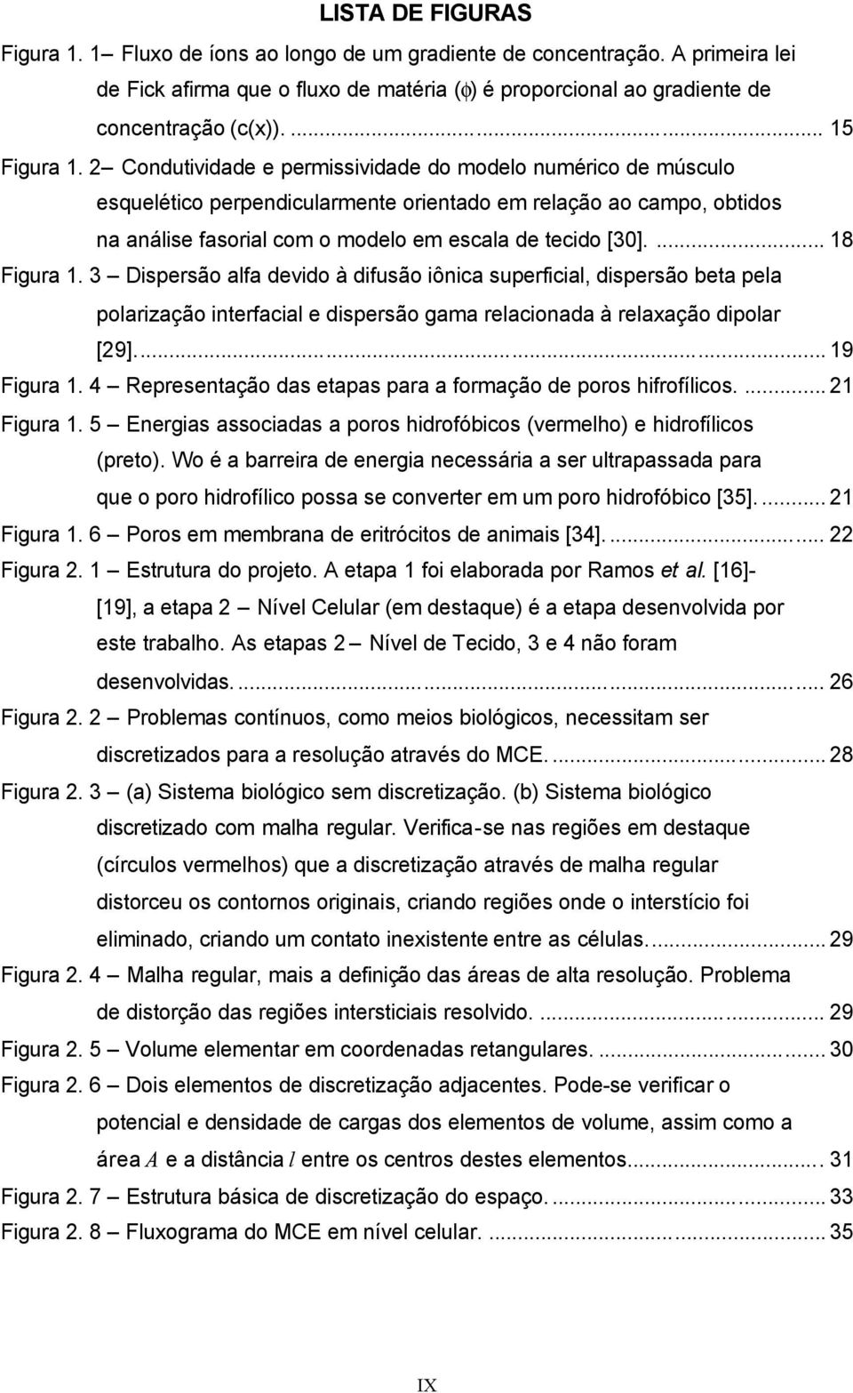 2 Condutividade e permissividade do modelo numérico de músculo esquelético perpendicularmente orientado em relação ao campo, obtidos na análise fasorial com o modelo em escala de tecido [30].