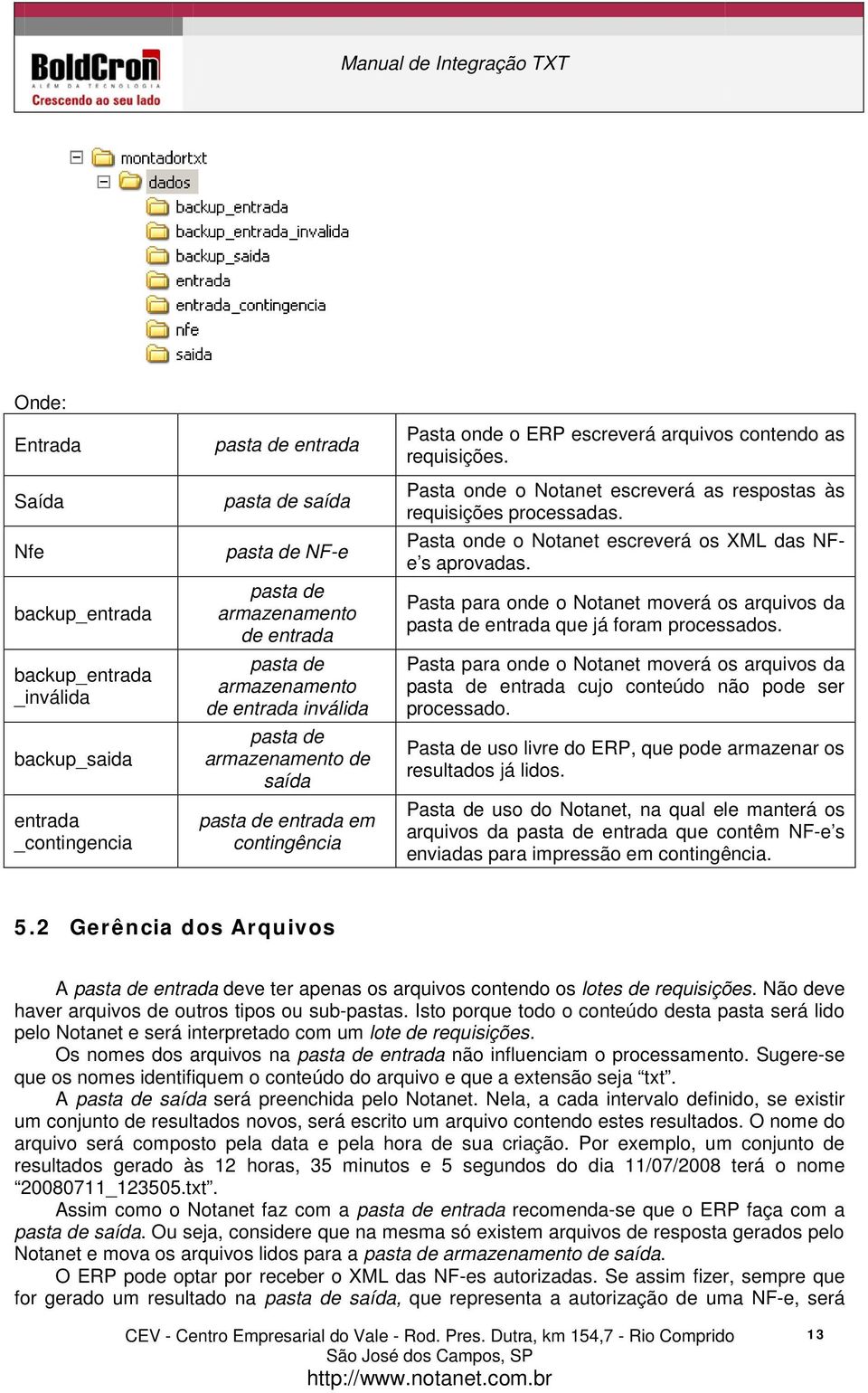 Pasta onde o Notanet escreverá as respostas às requisições processadas. Pasta onde o Notanet escreverá os XML das NFe s aprovadas.