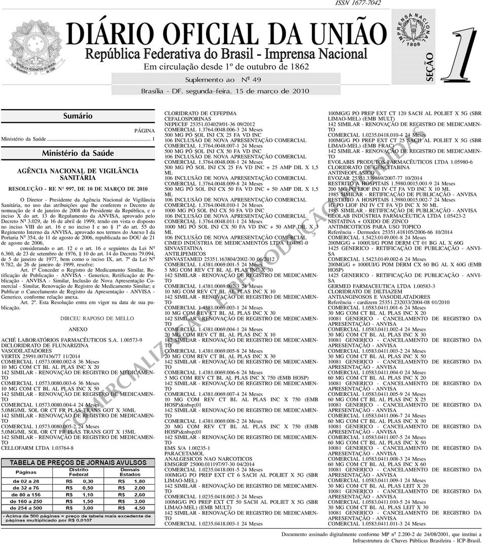 inciso X do art 13 do Regulamento da AN, aprovado pelo Decreto N o - 3029, de 16 de abril de 1999, tendo em vista o disposto no inciso VIII do art 16 e no inciso I e no 1º do art 55 do Regimento