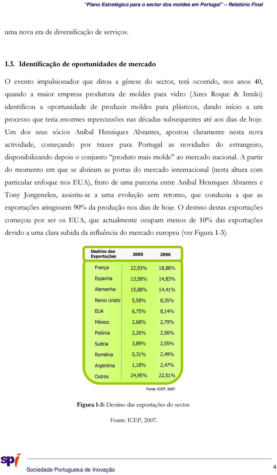 identificou a oportunidade de produzir moldes para plásticos, dando início a um processo que teria enormes repercussões nas décadas subsequentes até aos dias de hoje.