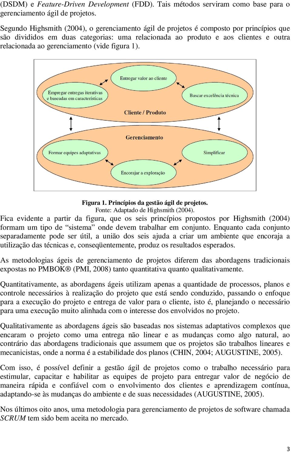 gerenciamento (vide figura 1). Figura 1. Princípios da gestão ágil de projetos. Fonte: Adaptado de Highsmith (2004).