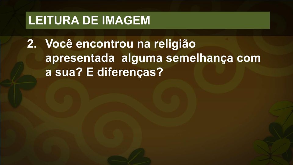 religião apresentada