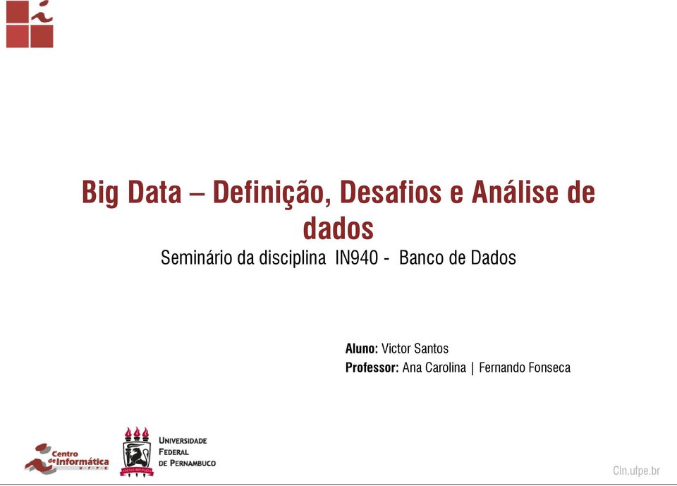 - Banco de Dados Aluno: Victor Santos