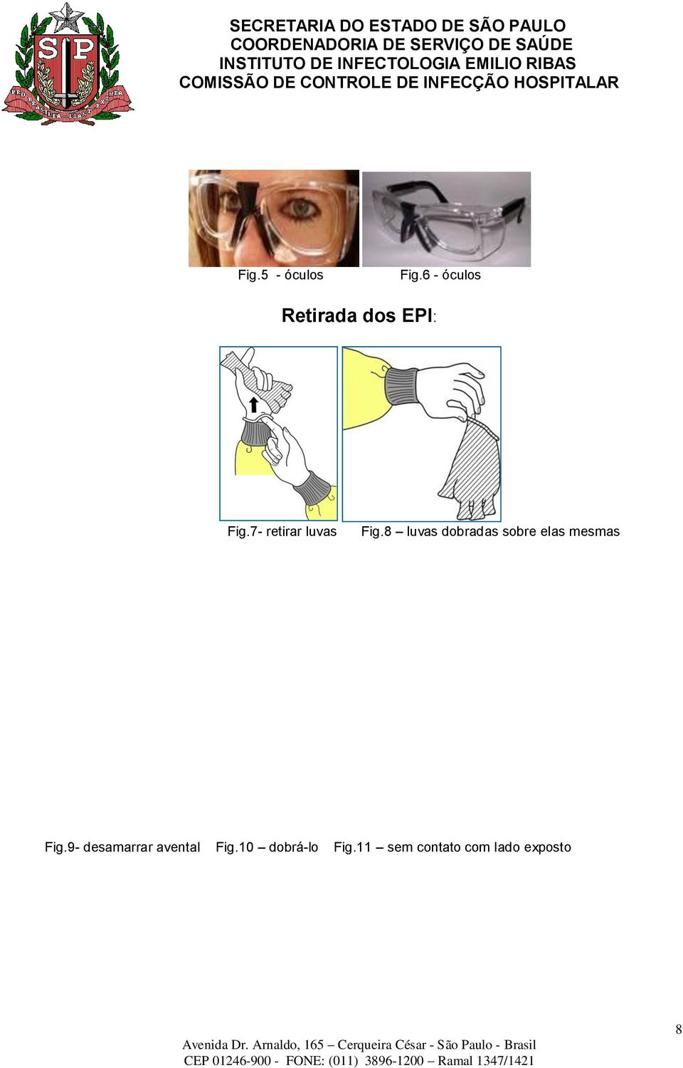 7- retirar luvas Fig.