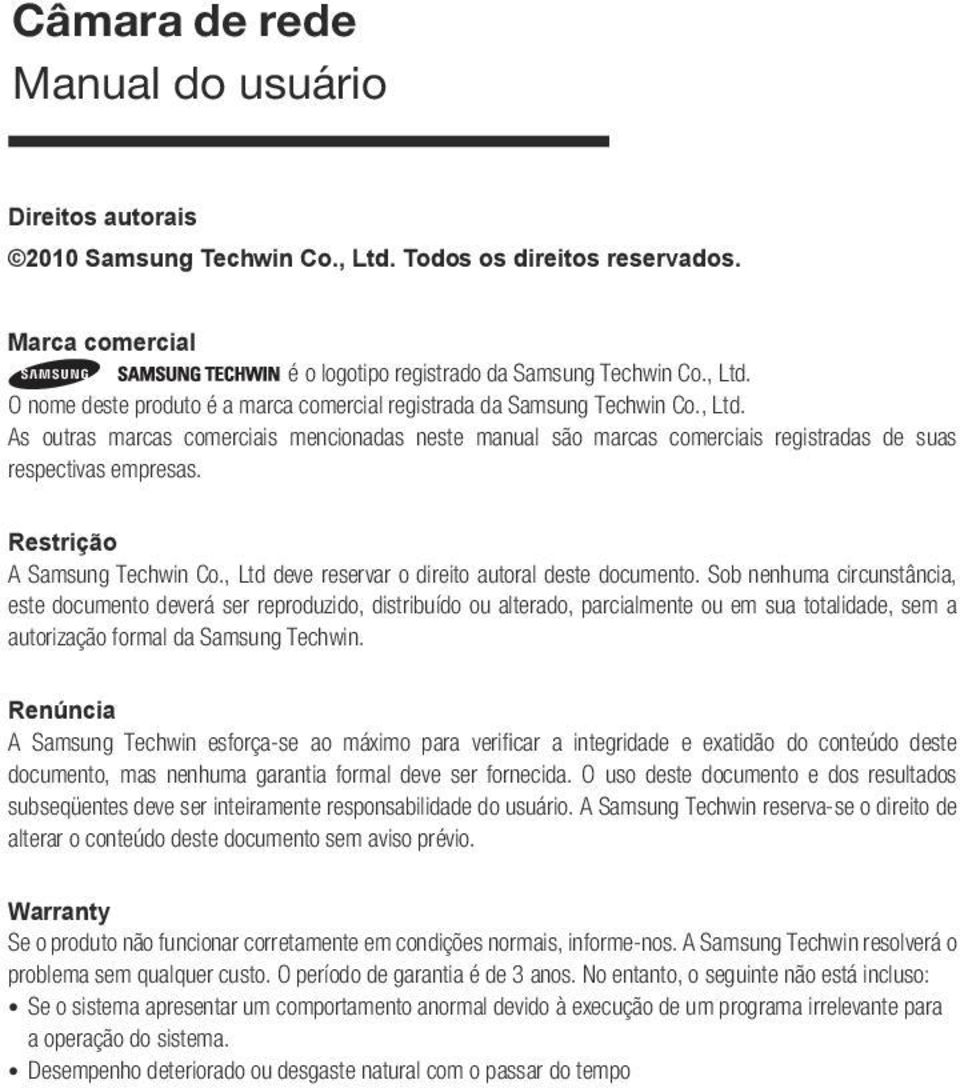 , Ltd deve reservar o direito autoral deste documento.