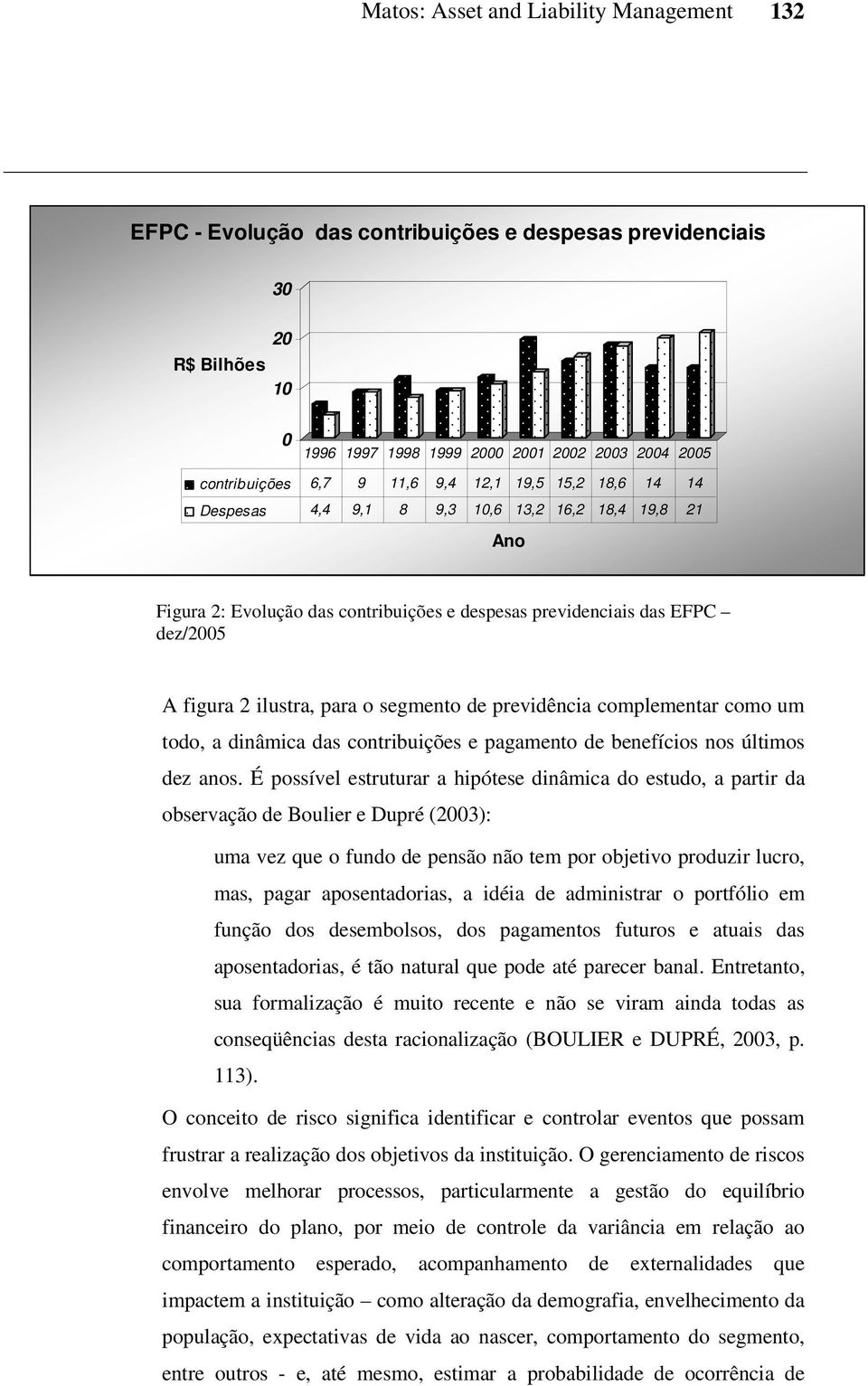 segmento de previdência complementar como um todo, a dinâmica das contribuições e pagamento de benefícios nos últimos dez anos.