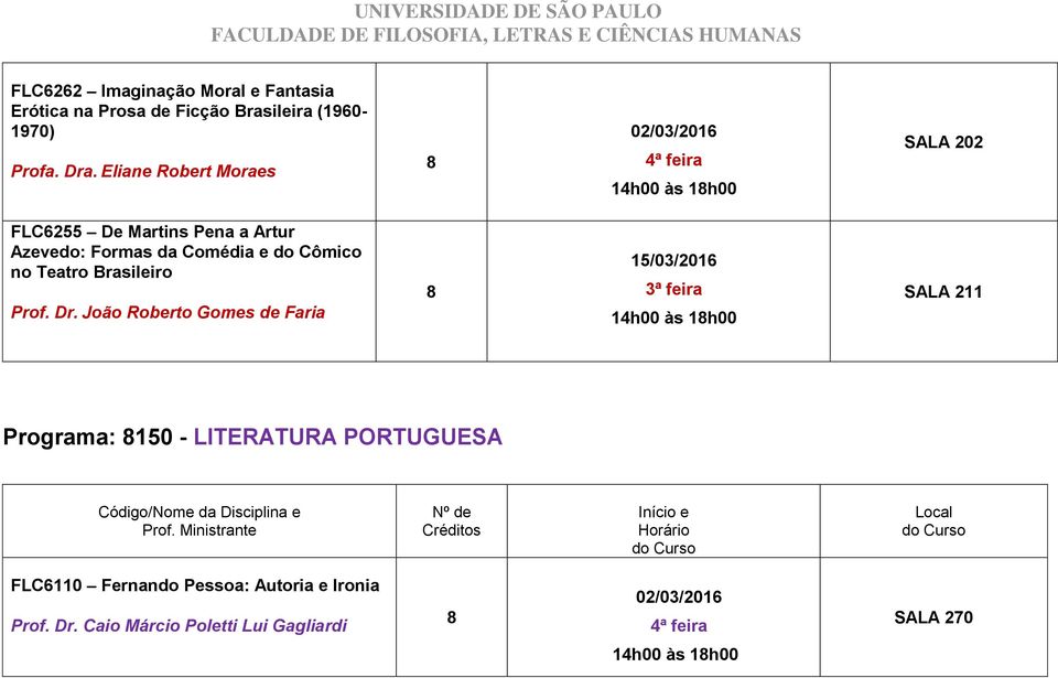 no Teatro Brasileiro Prof. Dr.