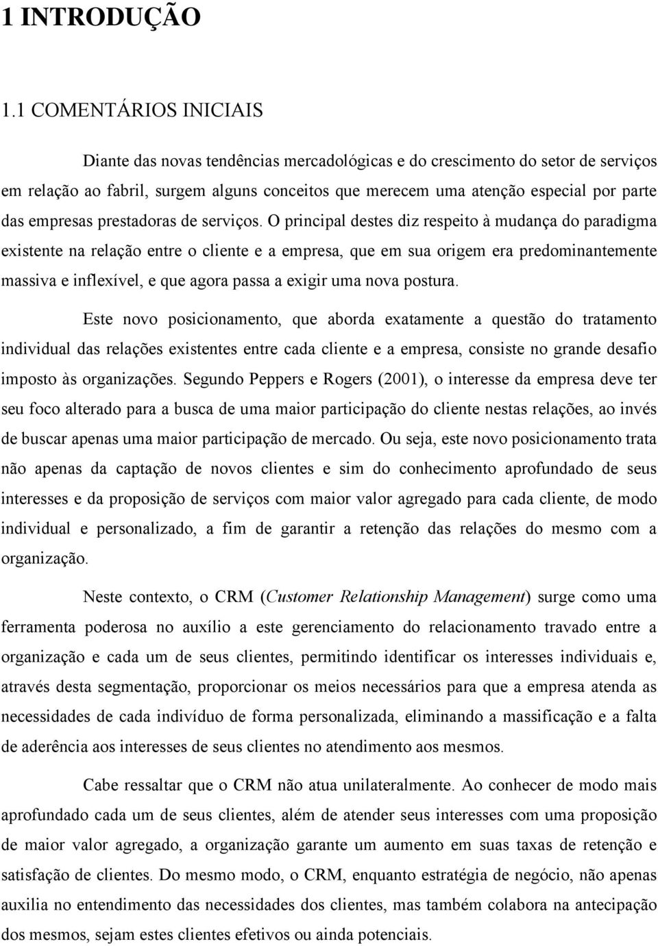 empresas prestadoras de serviços.