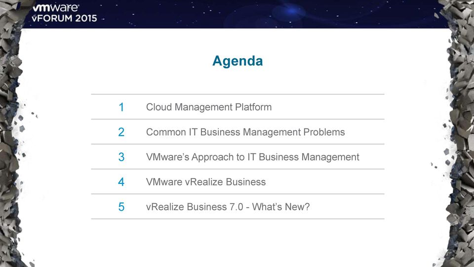 Approach to IT Business Management 4 VMware